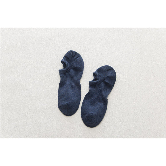 Summer Solid Color Casual Cotton Socks