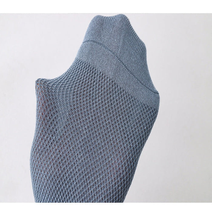 Mesh Breathable Solid Color Cotton Socks