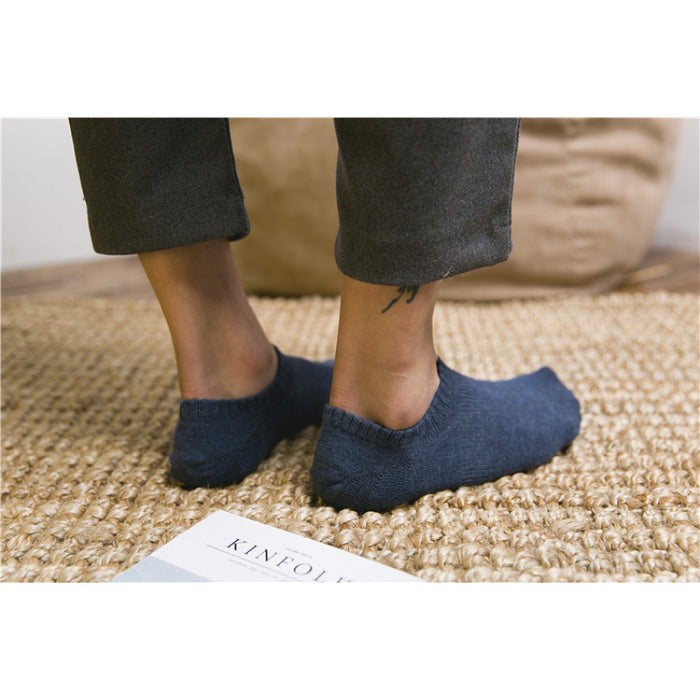 Summer Solid Color Casual Cotton Socks