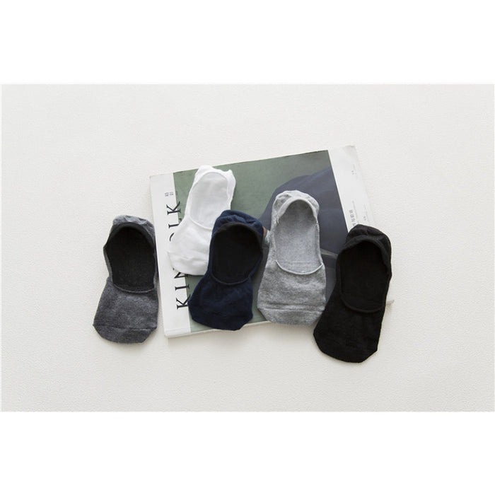 Cotton Solid Color Stealth Socks