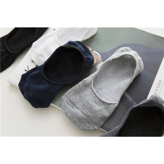 Cotton Solid Color Stealth Socks