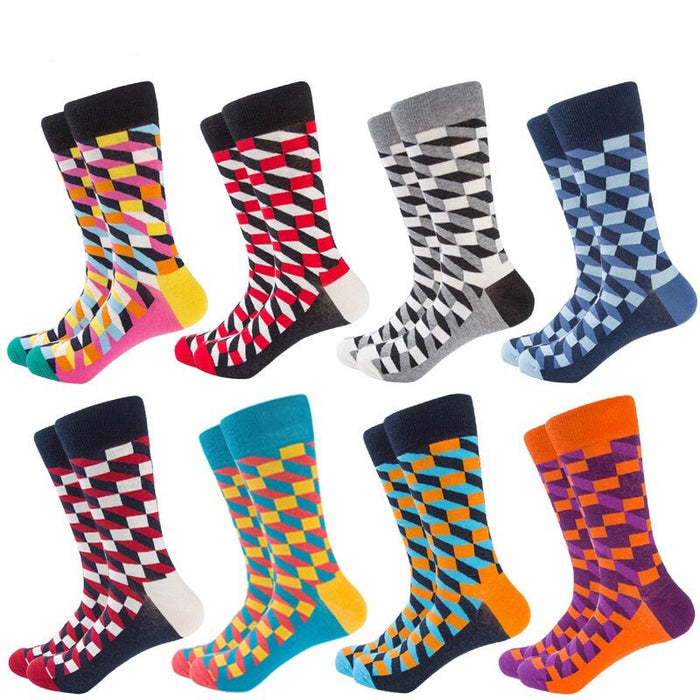 10 Pair British Style Casual Happy Socks
