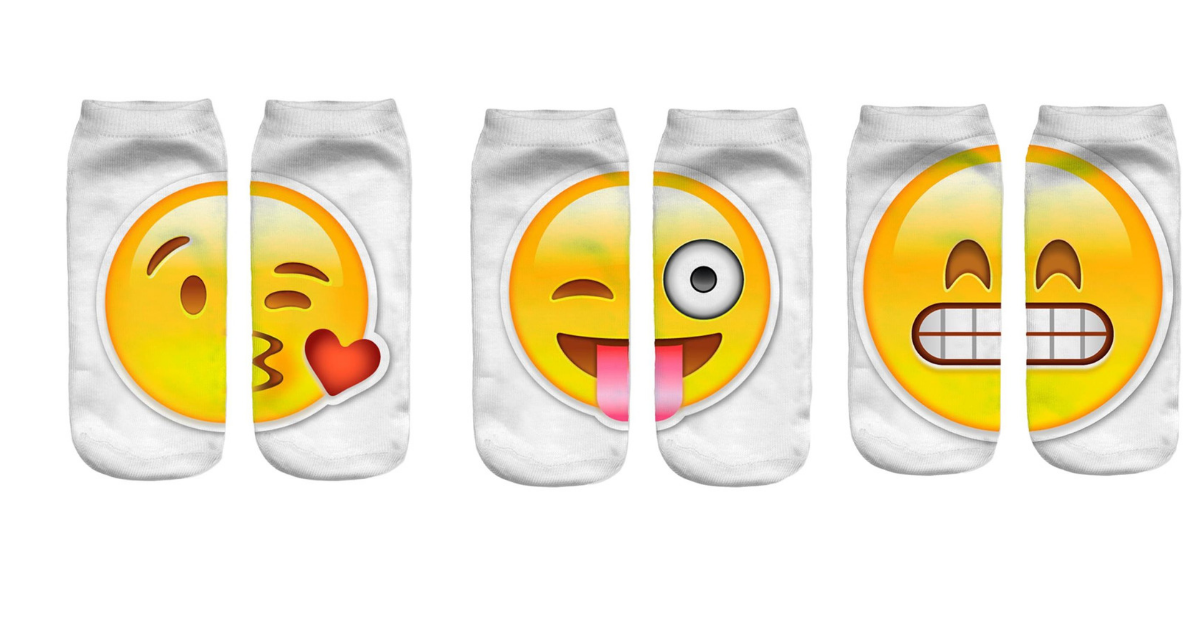 3D Cute Emoji Socks (5 Pack)
