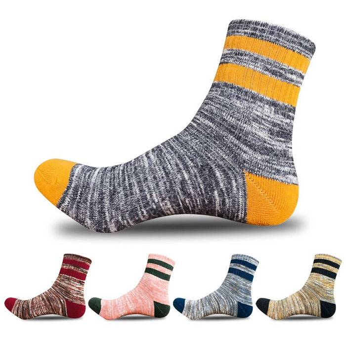5 Pair Warm Cotton Hiking Socks