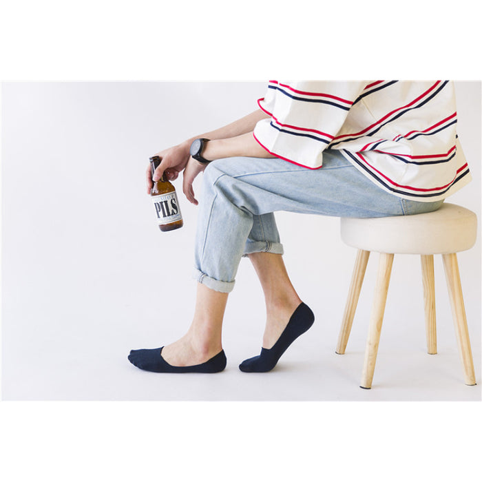 Cotton Solid Color Stealth Socks
