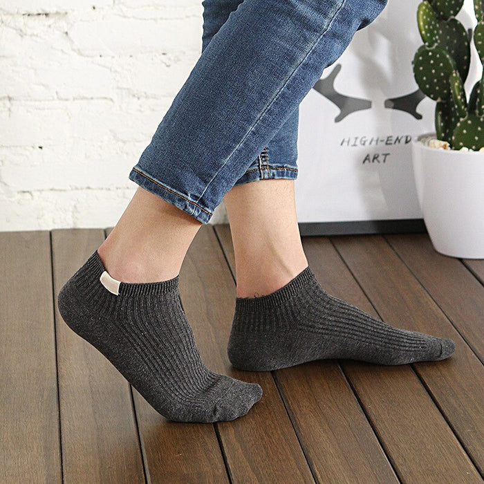 Cotton Comfortable Vertical Stripes Ankle Socks