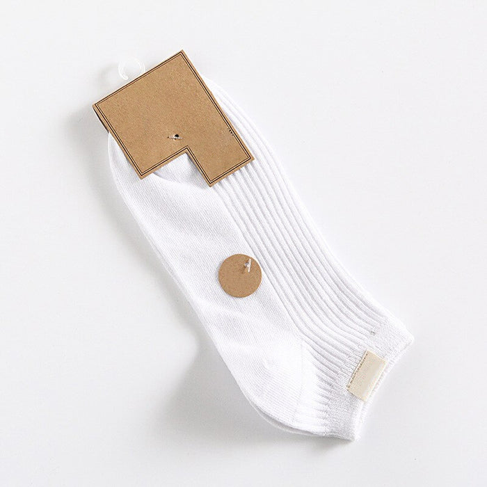 Cotton Comfortable Vertical Stripes Ankle Socks