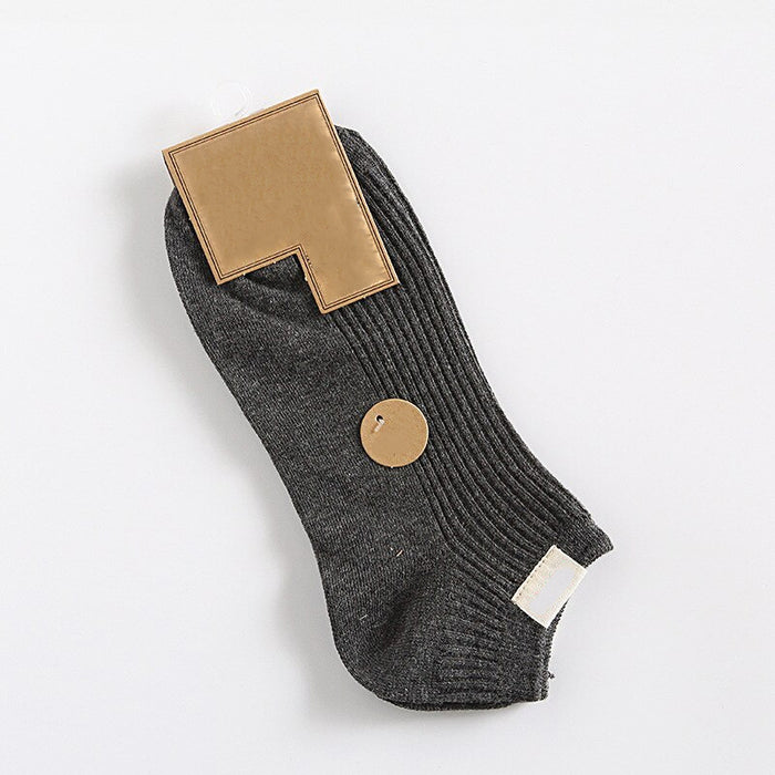 Cotton Comfortable Vertical Stripes Ankle Socks