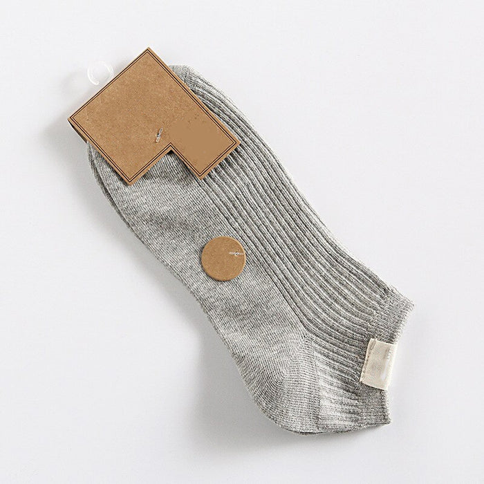Cotton Comfortable Vertical Stripes Ankle Socks