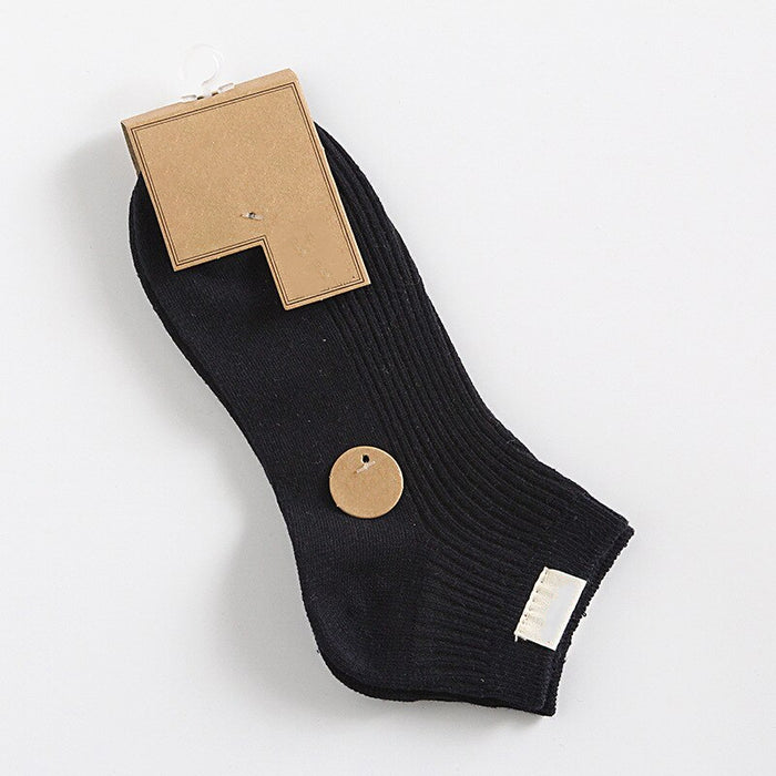 Cotton Comfortable Vertical Stripes Ankle Socks
