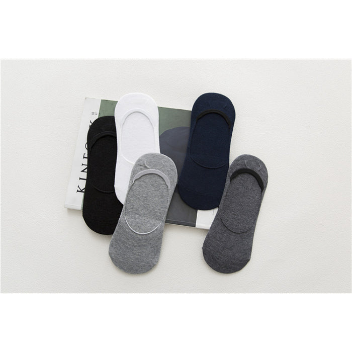 Cotton Solid Color Stealth Socks