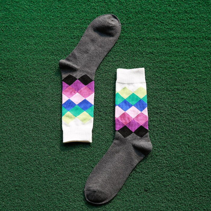 Colorful Diamond Casual Socks