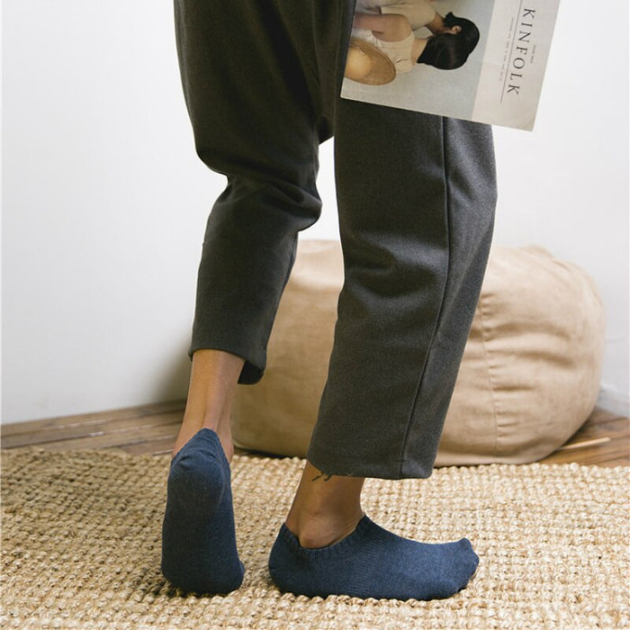 Summer Solid Color Casual Cotton Socks