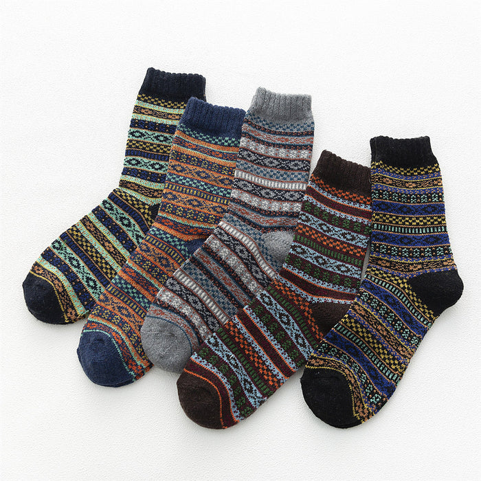 5 Pairs Of Rabbit Wool Socks