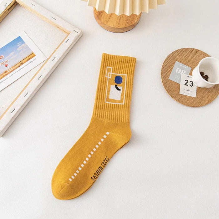 Sweat-Absorbing Trendy Cotton Socks