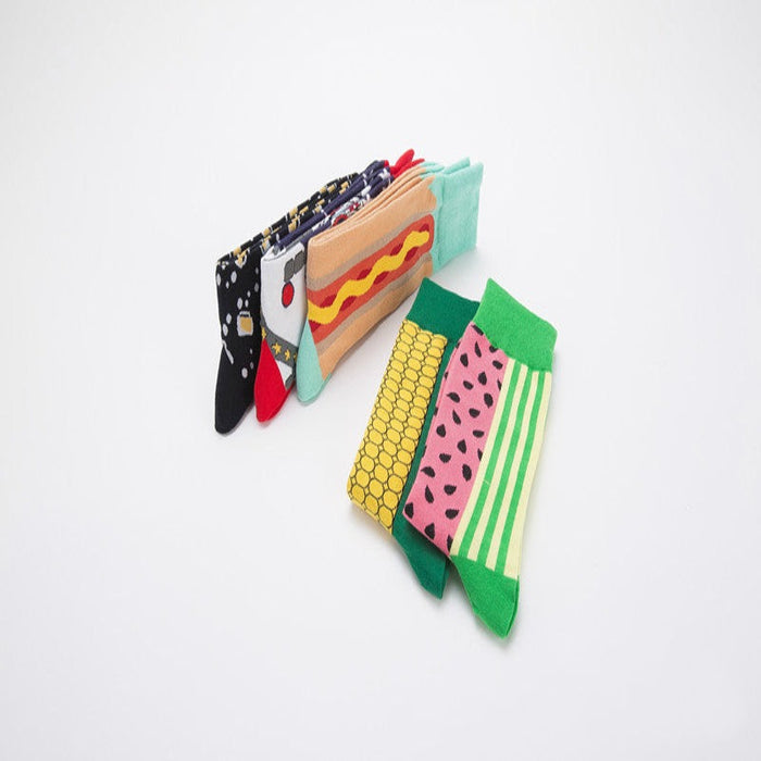 Multi Pattern Colorful Long Socks