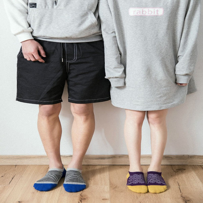 Thin Section Jacquard Boat Socks