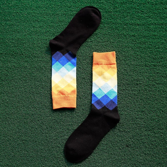 Colorful Diamond Casual Socks