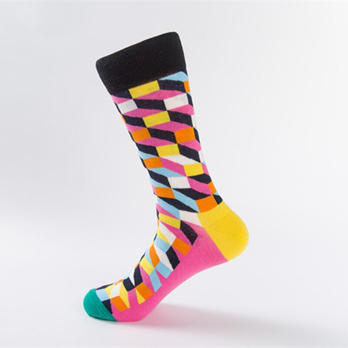 10 Pair British Style Casual Happy Socks