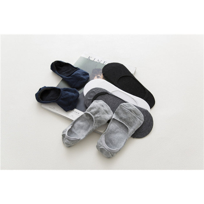 Cotton Solid Color Stealth Socks