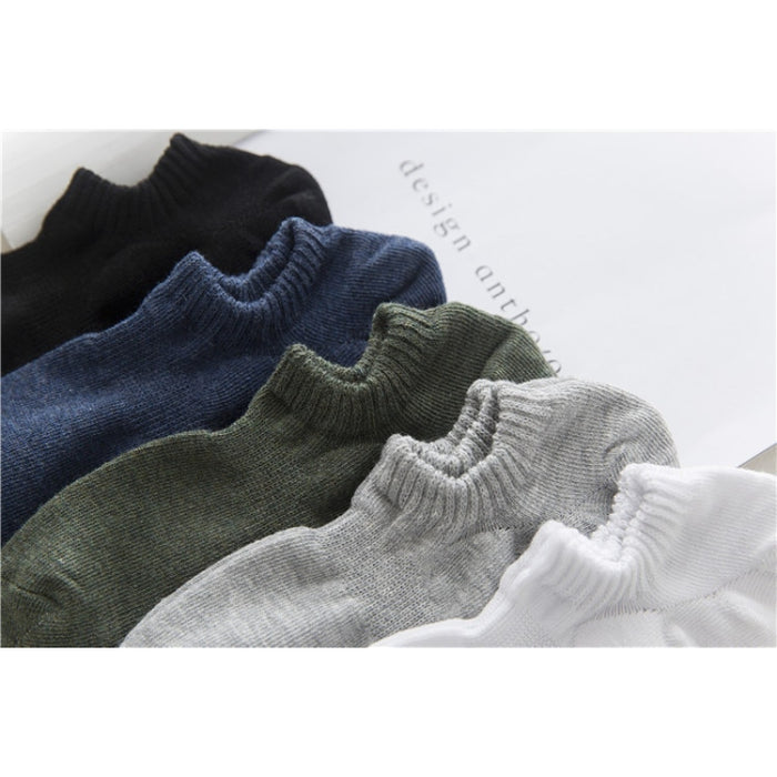 Summer Solid Color Casual Cotton Socks