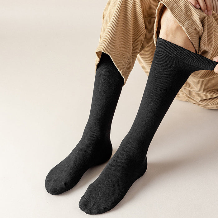 Solid Color Terry Unisex Socks