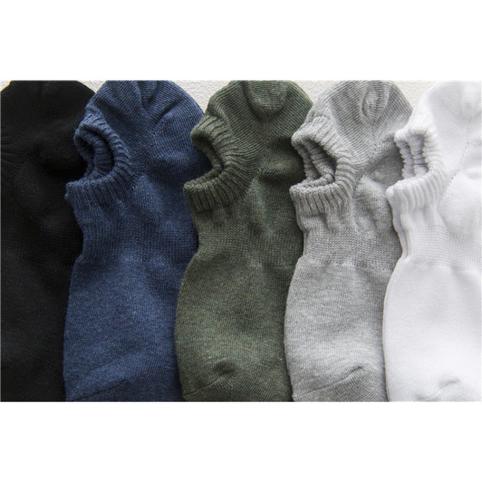 Summer Solid Color Casual Cotton Socks