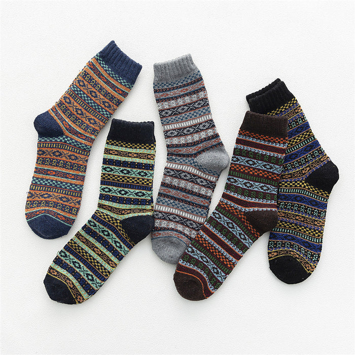 5 Pairs Of Rabbit Wool Socks