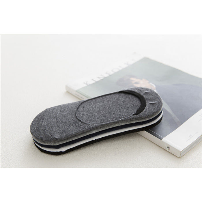 Cotton Solid Color Stealth Socks