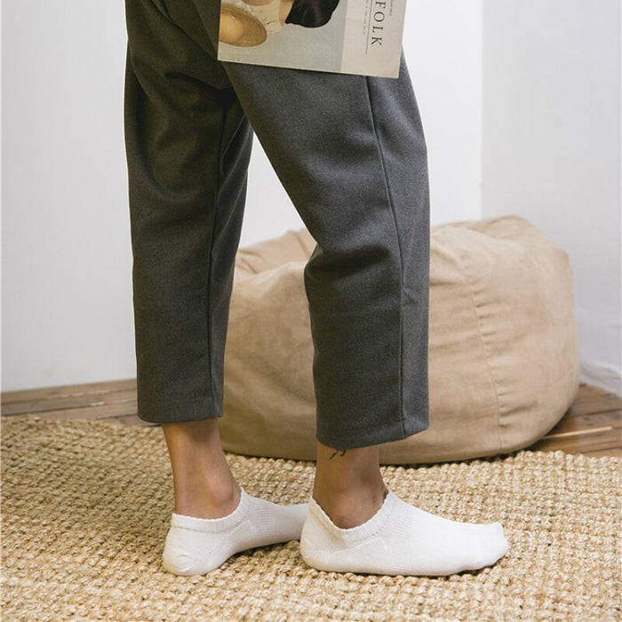 Summer Solid Color Casual Cotton Socks