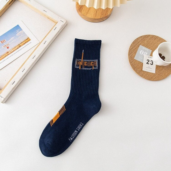 Sweat-Absorbing Trendy Cotton Socks