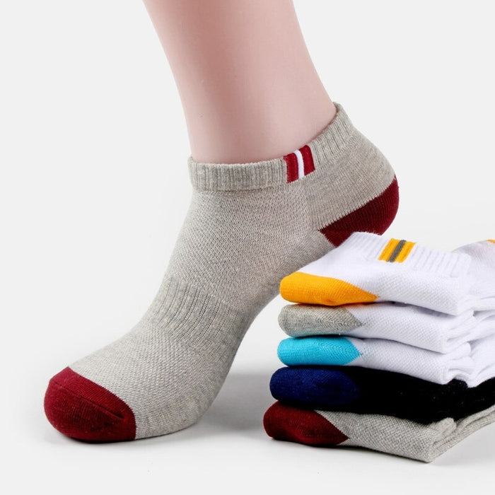 Unisex Wide Stripes Cotton Casual Socks