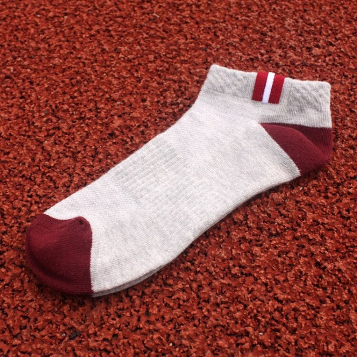 Unisex Wide Stripes Cotton Casual Socks