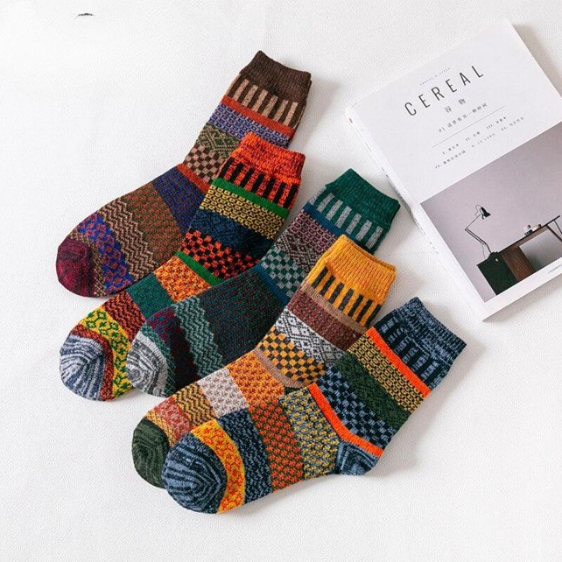 5 Pairs Winter Wool Socks - Sockz