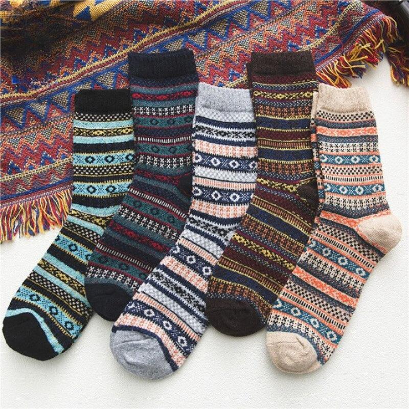 5 Pairs Winter Wool Socks - Sockz