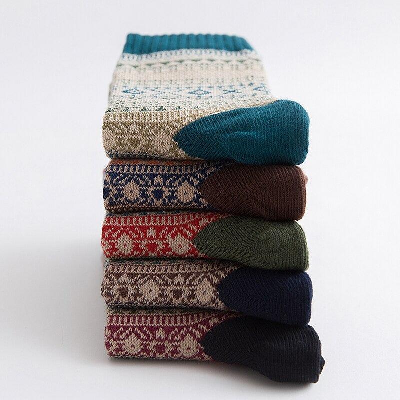 5 Pairs Winter Wool Socks - Sockz