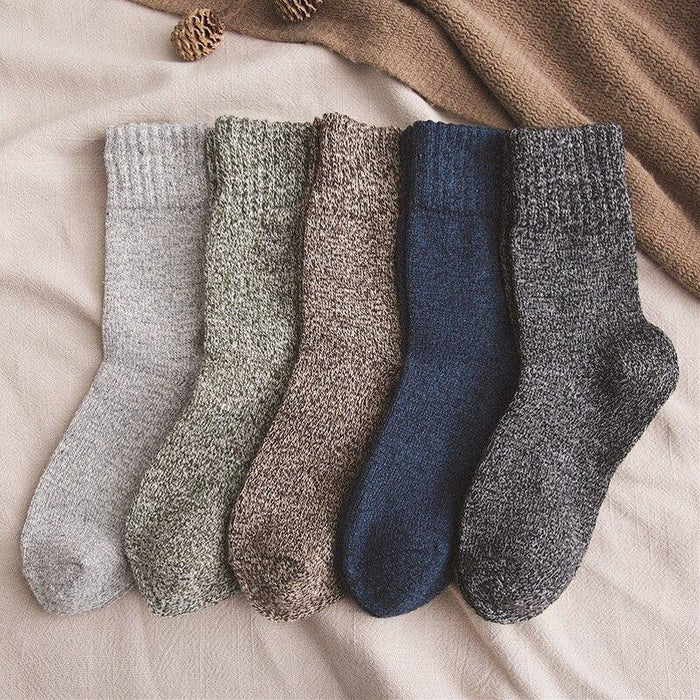 5 Pairs Winter Wool Socks - Sockz