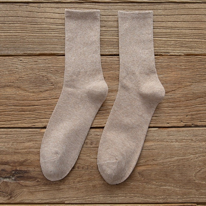 10 Pair Casual Solid Color Summer Winter Sock