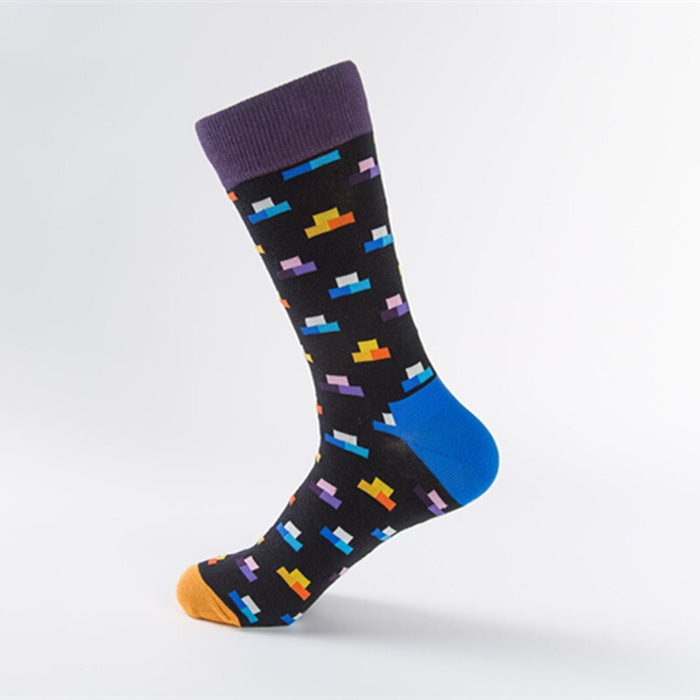 5 Pairs Pop Art Colorful Casual Sock