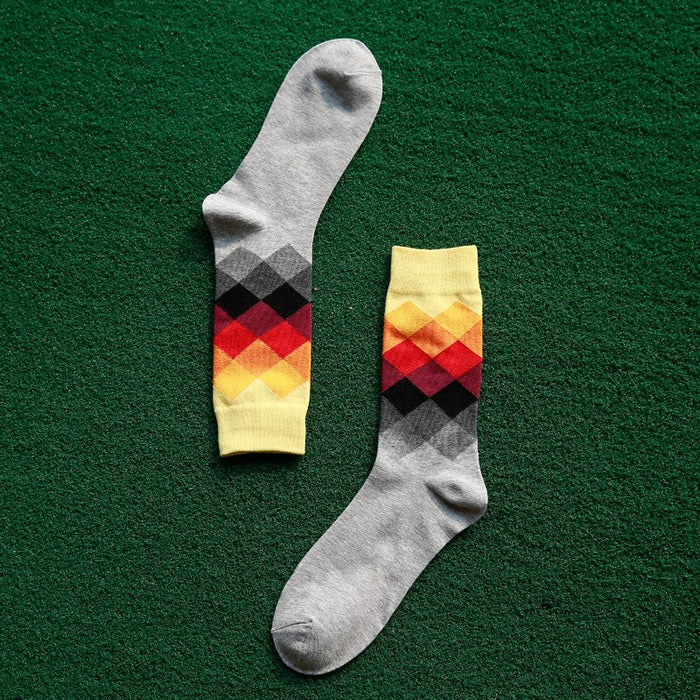 Colorful Diamond Casual Socks