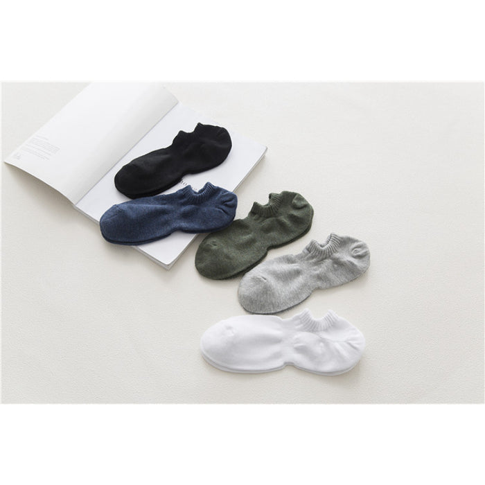 Summer Solid Color Casual Cotton Socks