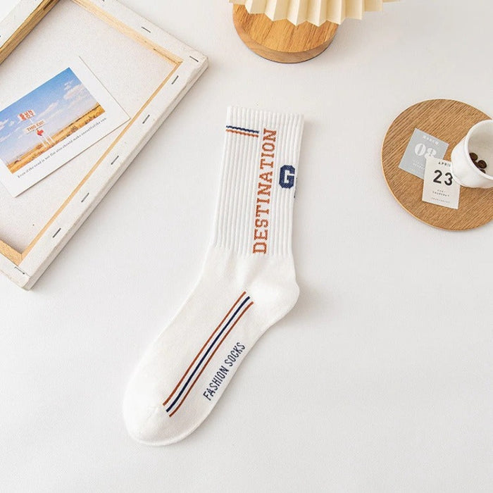 Sweat-Absorbing Trendy Cotton Socks