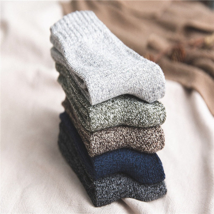 Thick Warm Retro Style Wool Socks