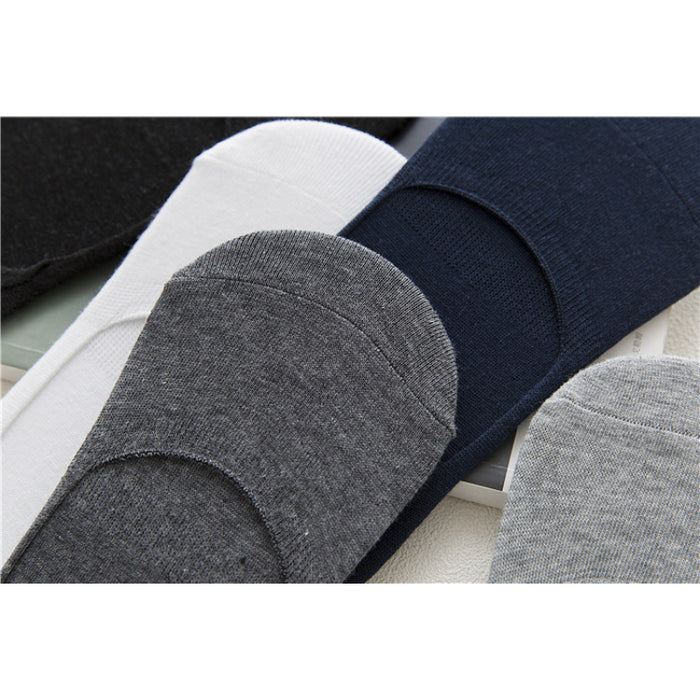 Cotton Solid Color Stealth Socks