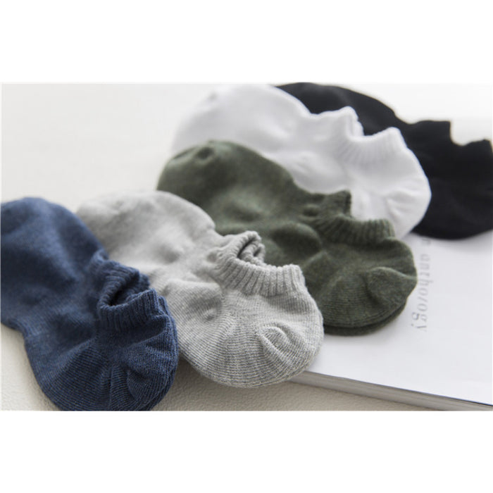 Summer Solid Color Casual Cotton Socks