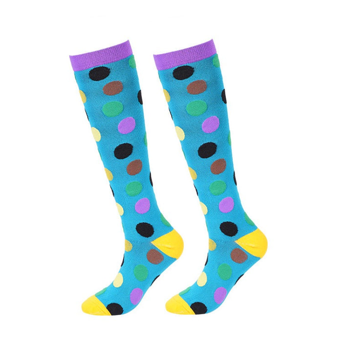 Cartoon Fruit Compression Socks Breathable Sweat-Absorbing Sports Socks Shape Leg Socks - Seven Pairs