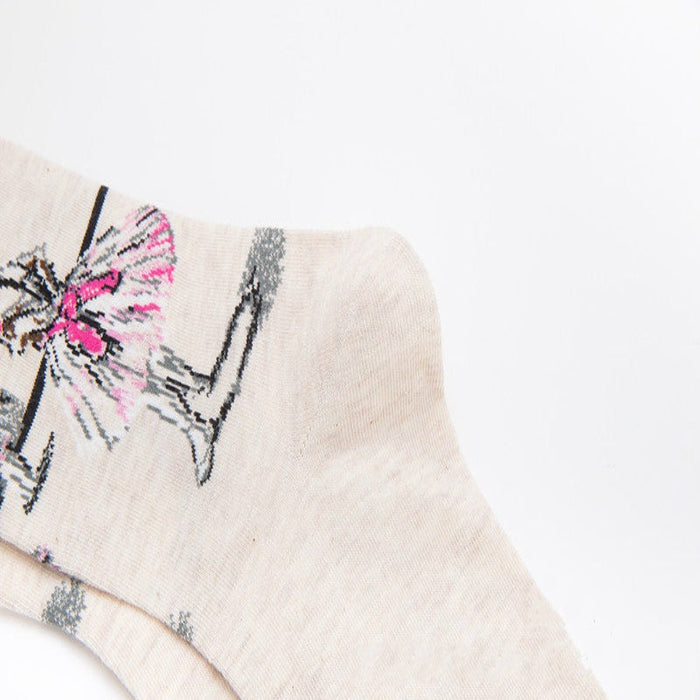Combed Colorful Multi Pattern Casual Long Sock