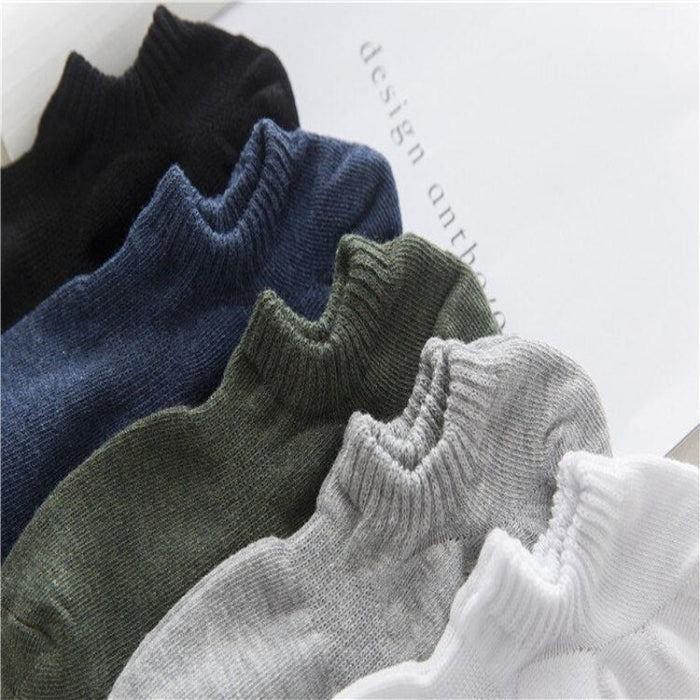 Summer Solid Color Casual Cotton Socks