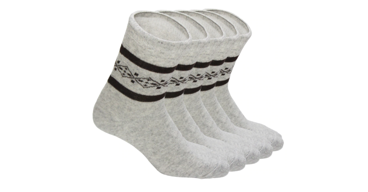 Light Warm Patterned Socks (5 Pack)