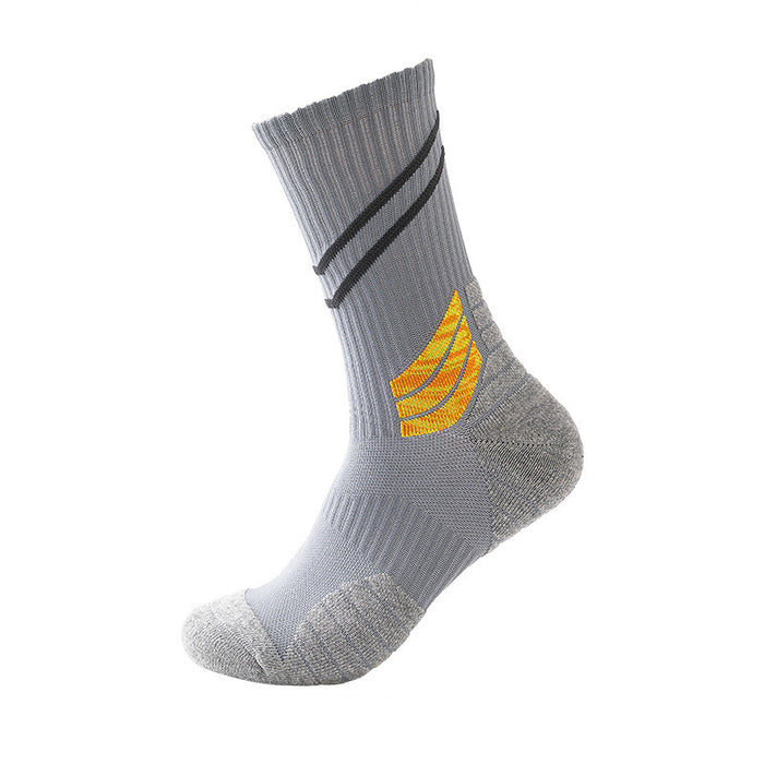 Striped Slash Sweat-Absorbent Non-Slip Basketball Socks